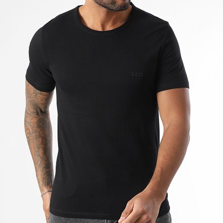 BOSS - Lote de 6 camisetas clásicas 50475284 50532468 Blanco Negro Azul marino Beige