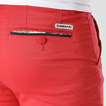 American People - Most Pantalones cortos chinos rojos