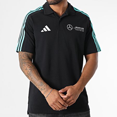 Adidas Performance - Polo Manga Corta Con Rayas AMG Mercedes DNA JV5430 Negro