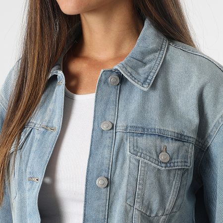 Only - Chaqueta vaquera azul para mujer Mika