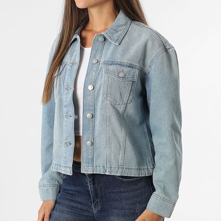 Only - Chaqueta vaquera azul para mujer Mika