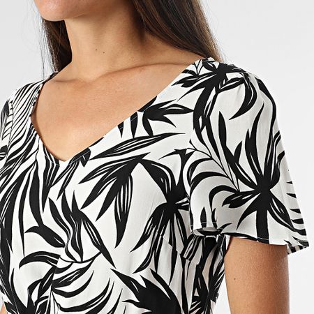 Vero Moda - Easy Joy Vestido Mujer Blanco Negro
