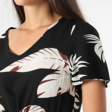 Vero Moda - Easy Joy Vestido Mujer Negro Beige