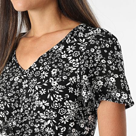 Vero Moda - Easy Joy Vestido Mujer Blanco Negro Floral