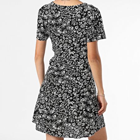 Vero Moda - Easy Joy Vestido Mujer Blanco Negro Floral