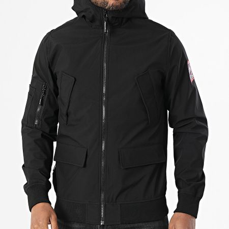 Helvetica - Chaqueta con capucha Wilson 2.0 Zip Negra
