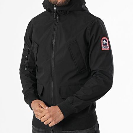Helvetica - Chaqueta con capucha Wilson 2.0 Zip Negra