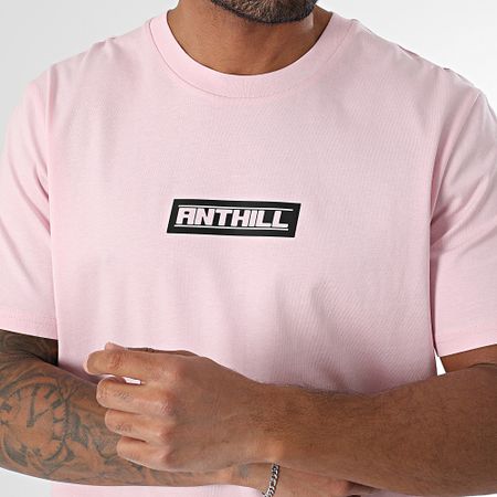 Anthill - Tee Shirt Oversize Large Athletic Association Rosa Negro