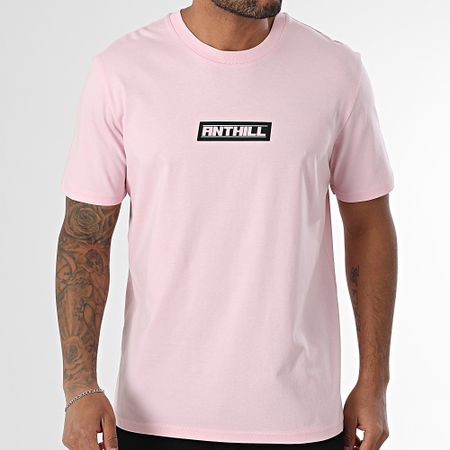 Anthill - Tee Shirt Oversize Large Athletic Association Rosa Negro