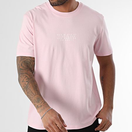 Luxury Lovers - Camiseta oversize LA Cocktail Club Rosa Blanco