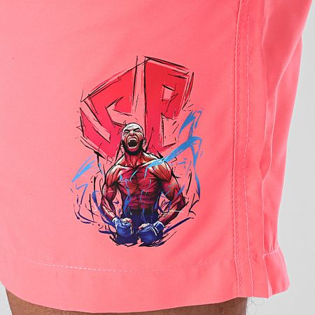 Super Prodige - Shorts de baño Energie Rosa Fluo Rojo