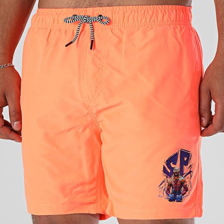 Super Prodige - Shorts de baño Energie Naranja Fluo Violeta