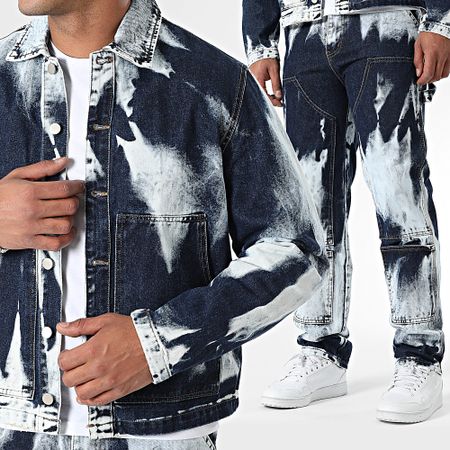 Uniplay - Conjunto de chaqueta vaquera azul y vaqueros 171