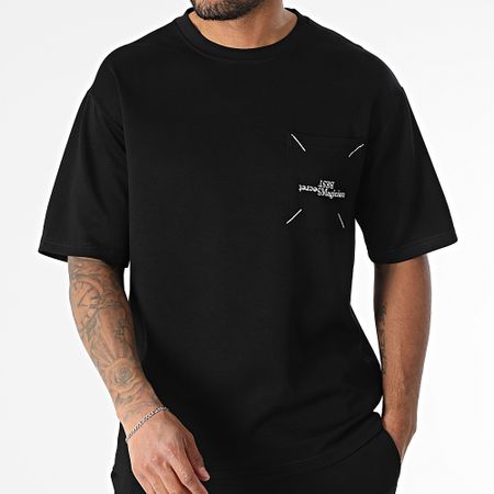 Uniplay - Conjunto de camiseta de bolsillo y pantalón corto 7928 Negro
