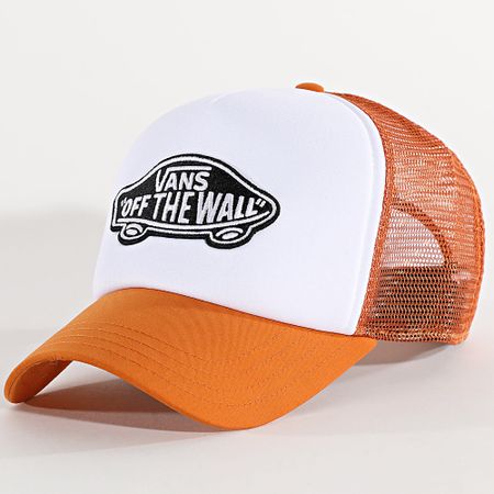 Vans - Gorra Trucker Classic Patch 0066XY Naranja Blanco