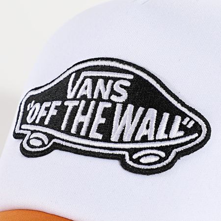 Vans - Gorra Trucker Classic Patch 0066XY Naranja Blanco