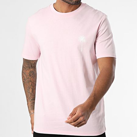 Luxury Lovers - Camiseta oversize Los Angeles Palm Rose Blanco