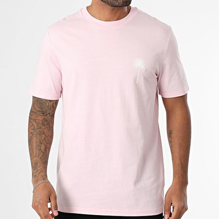 Luxury Lovers - Camiseta oversize Los Angeles Palm Rose Blanco