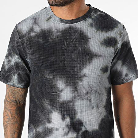 MTX - Conjunto de camiseta negra y gris y pantalón corto tipo cargo