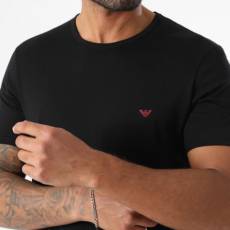 Emporio Armani - Juego De 2 Camisetas Blanco Negro EM000391-AF10800