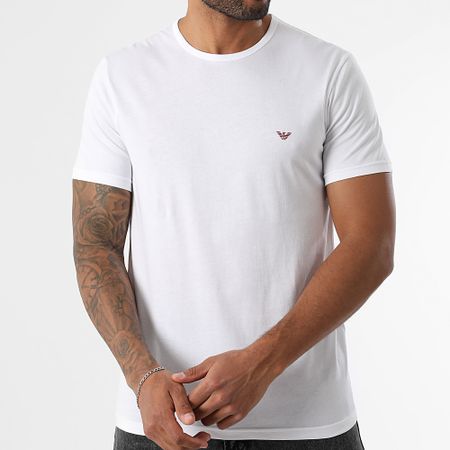 Emporio Armani - Juego De 2 Camisetas Blanco Negro EM000391-AF10800