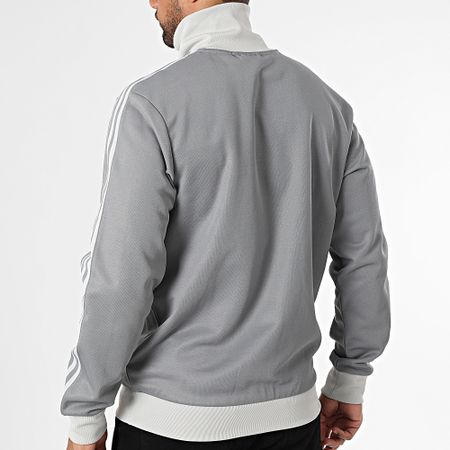 Adidas Originals - Beckenbauer JP1226 Chaqueta gris a rayas con cremallera
