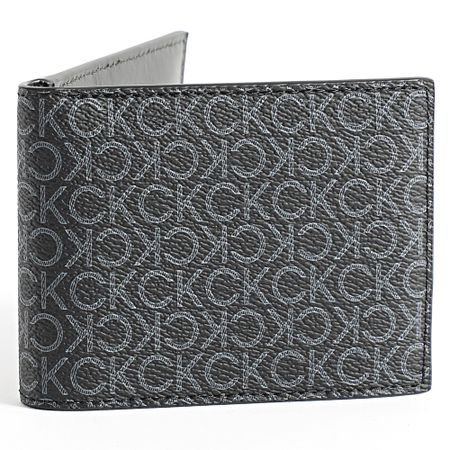 Calvin Klein - Must Mono Billetera 1059 Negro Gris Carbón