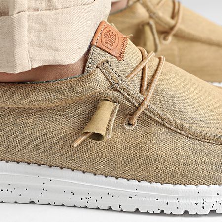 Hey Dude - Mocasines Wally Washed Canvas Walnut