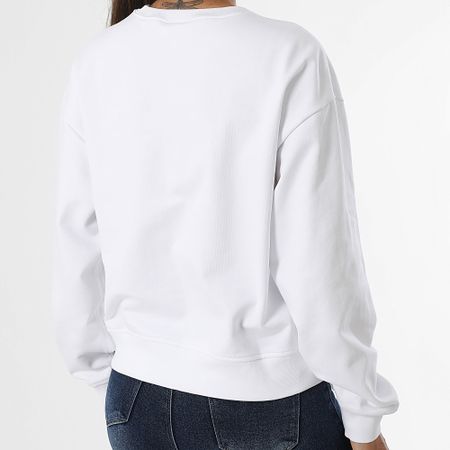 Calvin Klein - LV047B234G Sudadera de cuello redondo para mujer Blanco