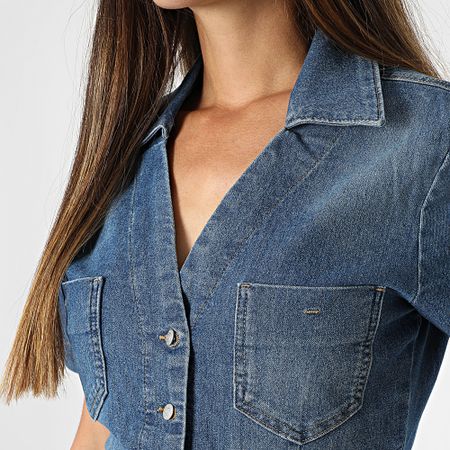 Only - Vestido vaquero azul para mujer Melanie