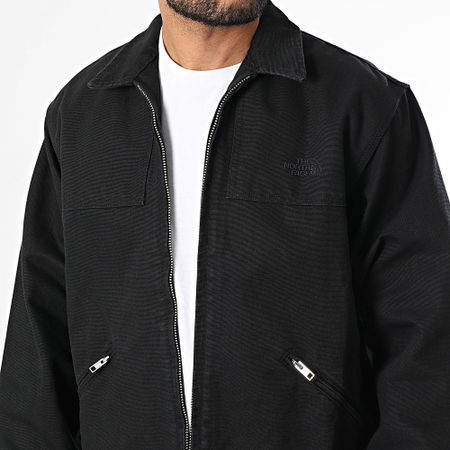The North Face - Chaqueta con cremallera Cedar Canvas A8B72 Negro