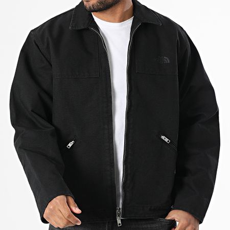 The North Face - Chaqueta con cremallera Cedar Canvas A8B72 Negro