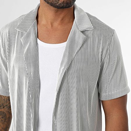 Uniplay - Conjunto de camisa de manga corta y pantalón de canalé 190 Blanco Negro
