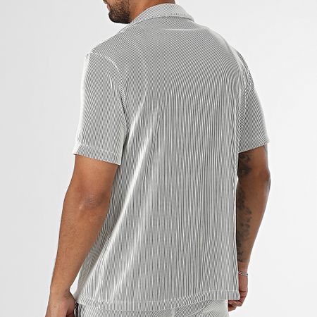 Uniplay - Conjunto de camisa de manga corta y pantalón de canalé 190 Blanco Negro