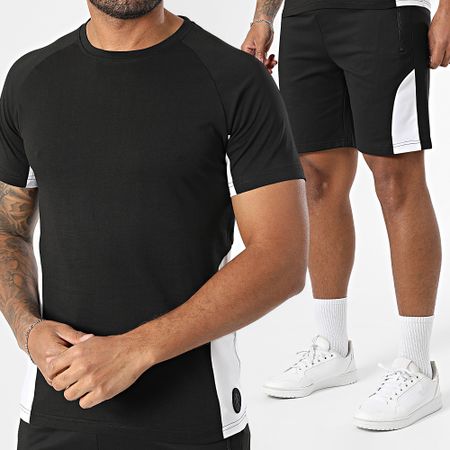 Zelys Paris - Conjunto de camiseta negra y pantalón corto Orentin
