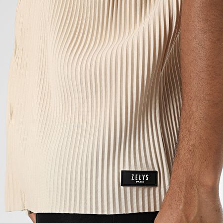 Zelys Paris - Camisa de manga corta TTA beige