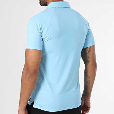Zelys Paris - Conjunto Ael Polo Manga Corta Y Jogging Short Azul Claro Negro