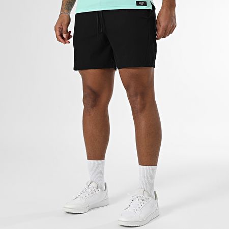 Zelys Paris - Conjunto de polo de manga corta y pantalón corto Ael Light Green Negro