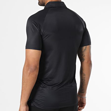 Zelys Paris - Conjunto de polo de manga corta y pantalón corto de jogging Ael Negro
