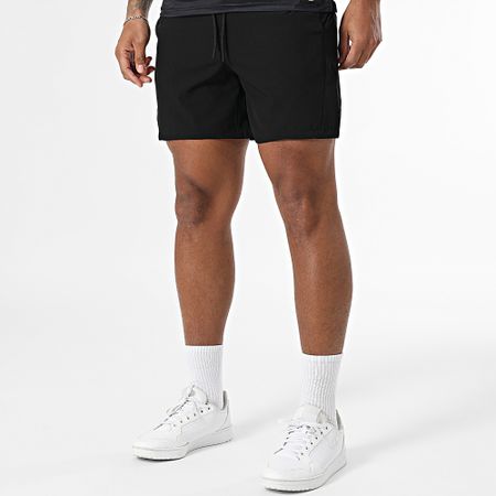 Zelys Paris - Conjunto de polo de manga corta y pantalón corto de jogging Ael Negro