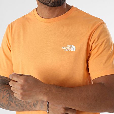 The North Face - Conjunto de camiseta y pantalón corto A87NG A3O1B Negro Naranja