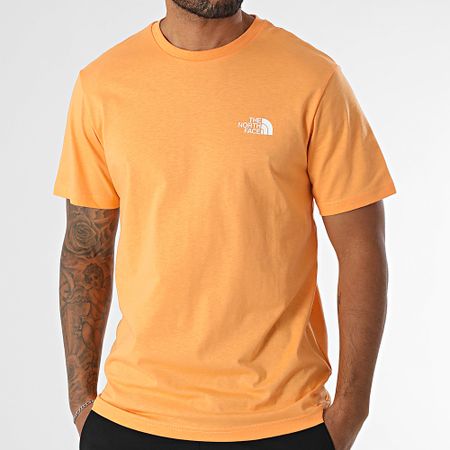 The North Face - Conjunto de camiseta y pantalón corto A87NG A3O1B Negro Naranja