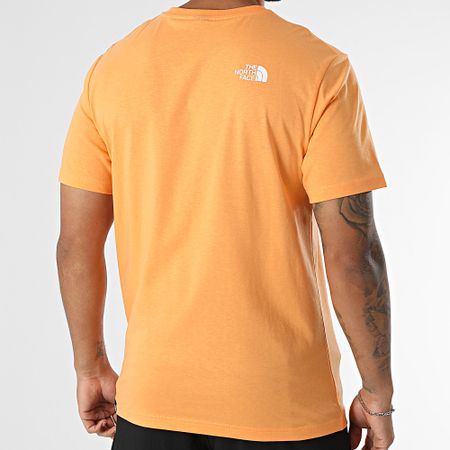 The North Face - Conjunto de camiseta y pantalón corto A87NG A3O1B Negro Naranja