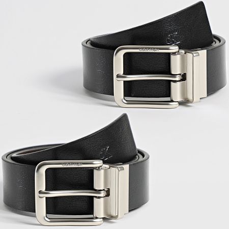 Calvin Klein - Cinturón reversible 7024 Negro Marrón