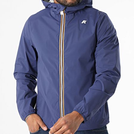 K-Way - Chaqueta con capucha y cremallera Azul Marino