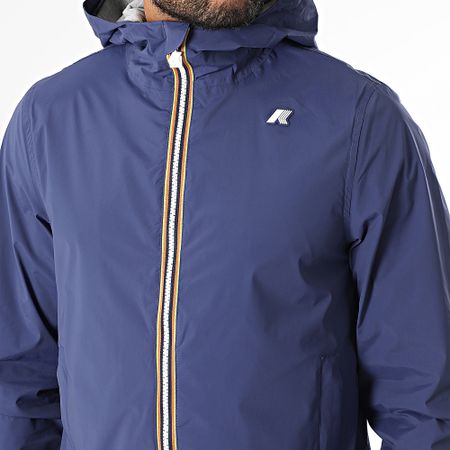 K-Way - Chaqueta con capucha y cremallera Azul Marino