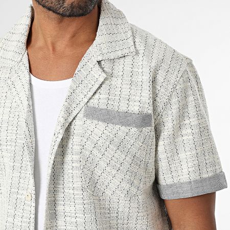Mackten - Conjunto de camisa de manga corta y pantalón corto 118 crudo azul marino