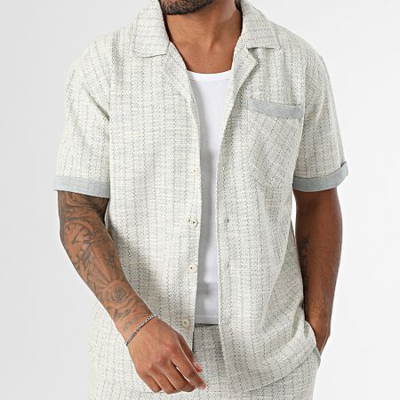 Mackten - Camisa de manga corta y pantalón corto 118 Verde crudo