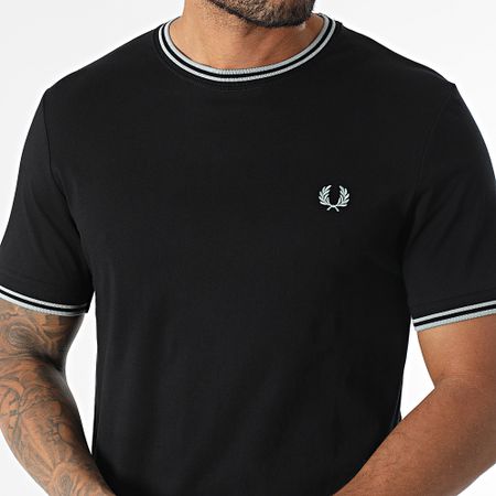 Fred Perry - Camiseta Twin Tipped M1588 Negro