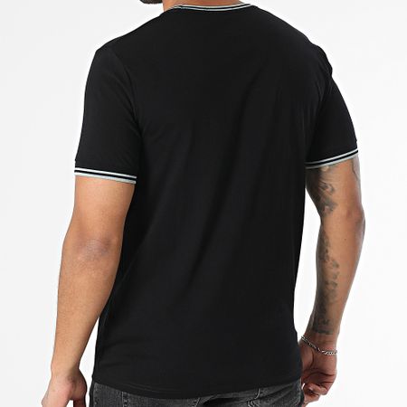 Fred Perry - Camiseta Twin Tipped M1588 Negro